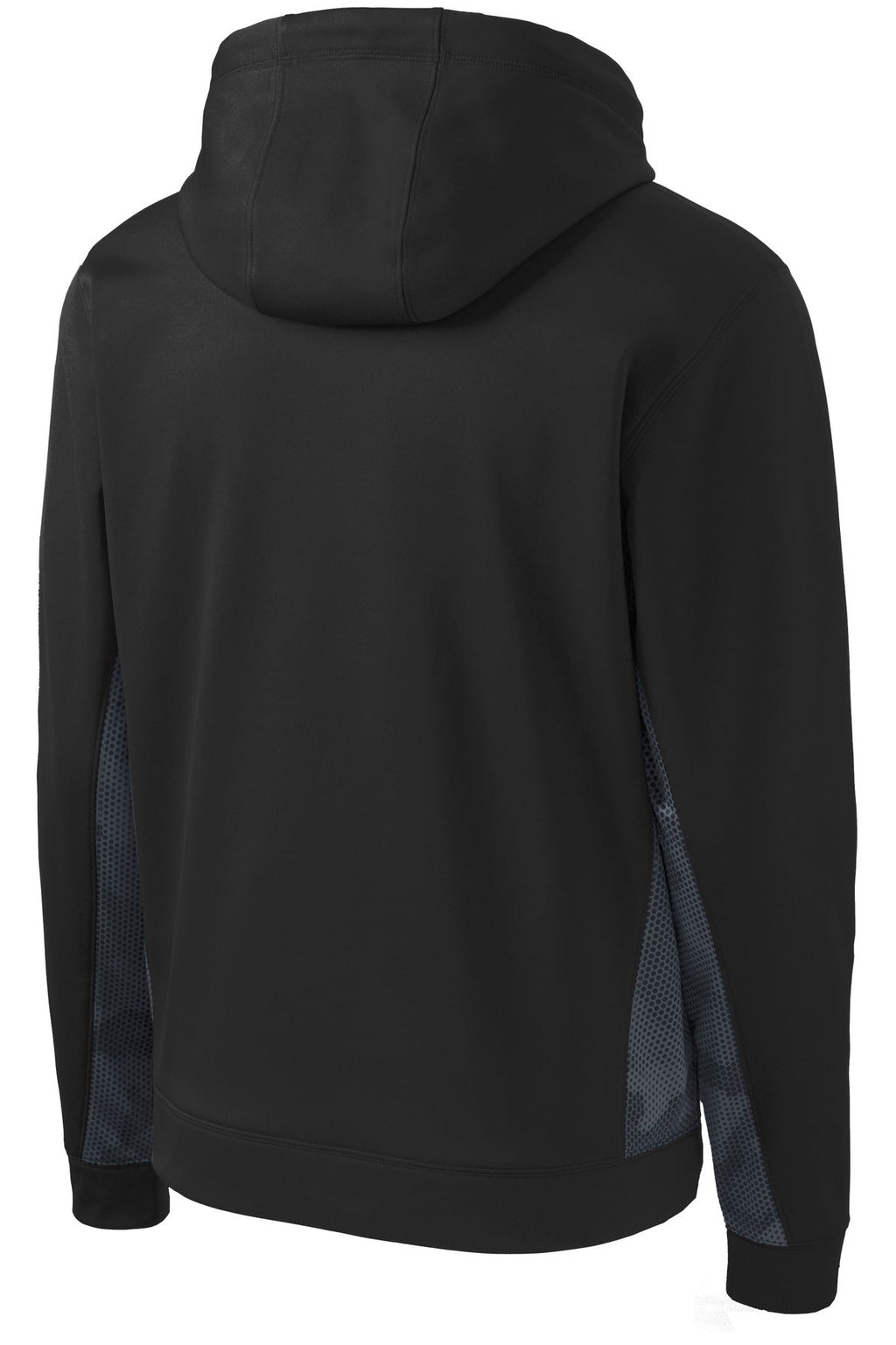 Sport-Tek Youth Sport-Wick CamoHex Fleece Colorblock Hooded Pullover.  YST239