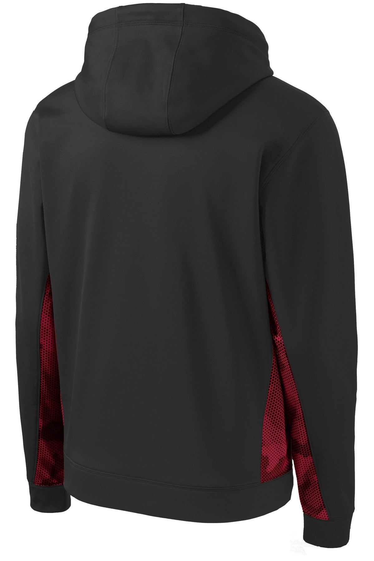 Sport-Tek Youth Sport-Wick CamoHex Fleece Colorblock Hooded Pullover.  YST239