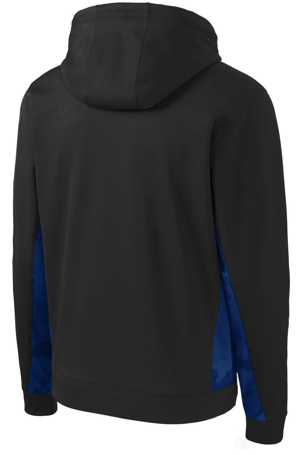Sport-Tek Youth Sport-Wick CamoHex Fleece Colorblock Hooded Pullover.  YST239