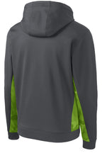 Sport-Tek Youth Sport-Wick CamoHex Fleece Colorblock Hooded Pullover.  YST239