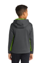Sport-Tek Youth Sport-Wick CamoHex Fleece Colorblock Hooded Pullover.  YST239