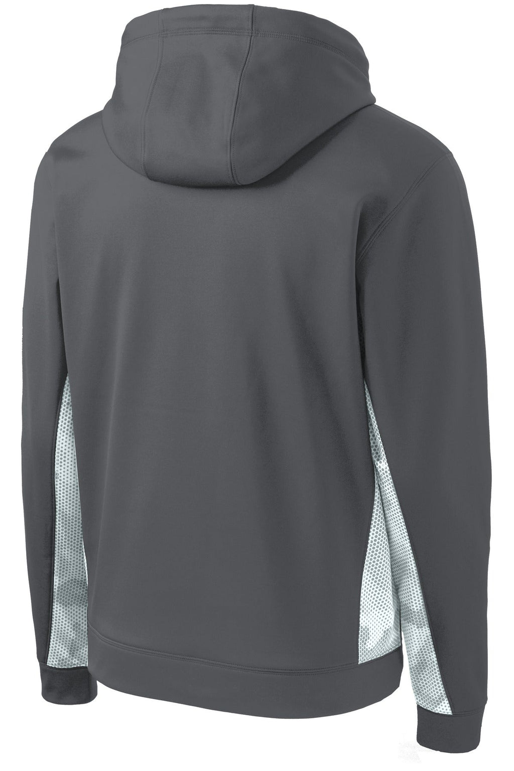 Sport-Tek Youth Sport-Wick CamoHex Fleece Colorblock Hooded Pullover.  YST239