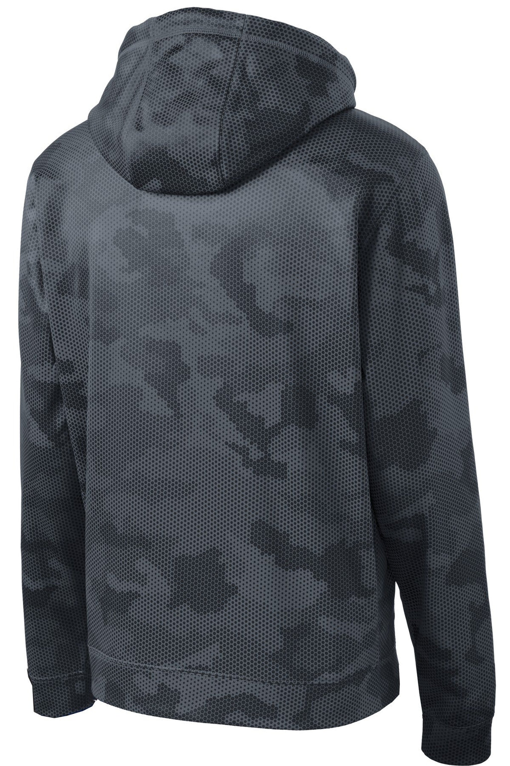 Sport-Tek Youth Sport-Wick CamoHex Fleece Hooded Pullover.  YST240