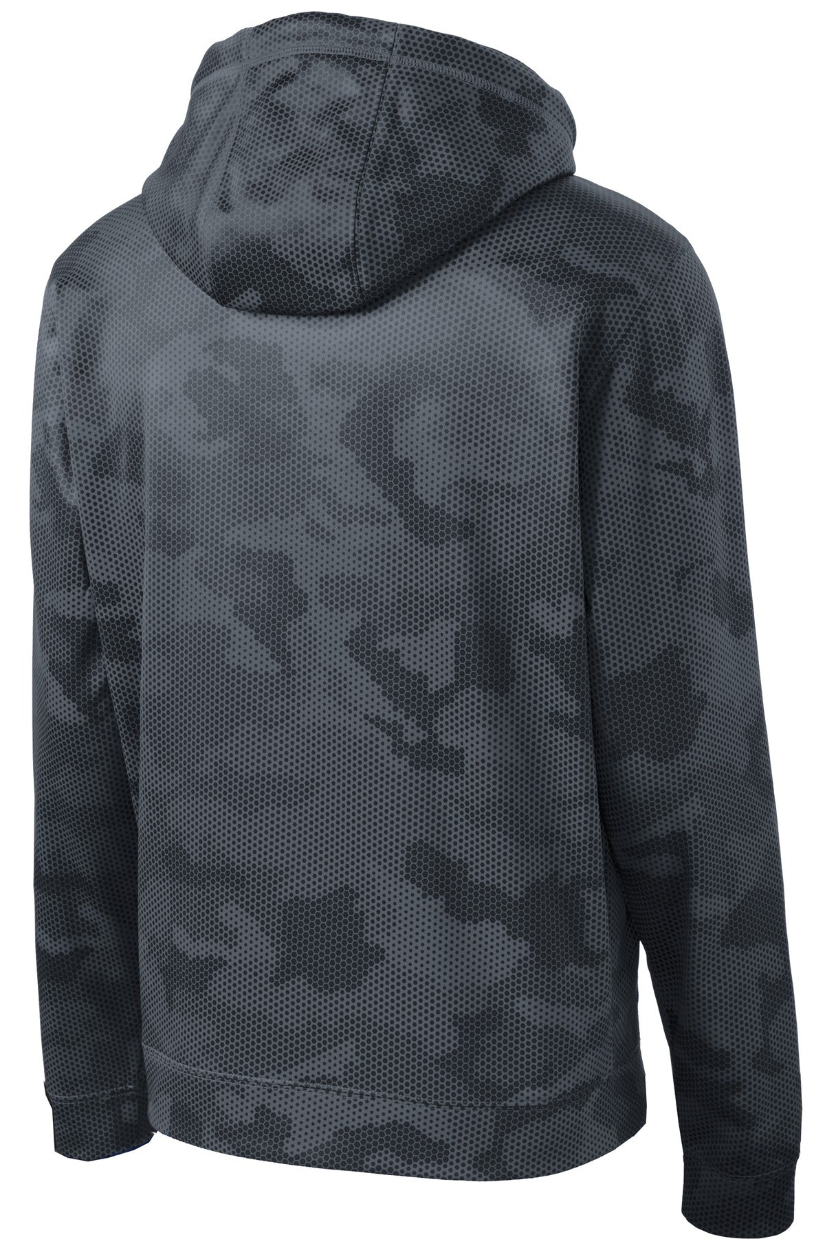 Sport-Tek Youth Sport-Wick CamoHex Fleece Hooded Pullover.  YST240