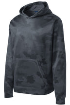Sport-Tek Youth Sport-Wick CamoHex Fleece Hooded Pullover.  YST240