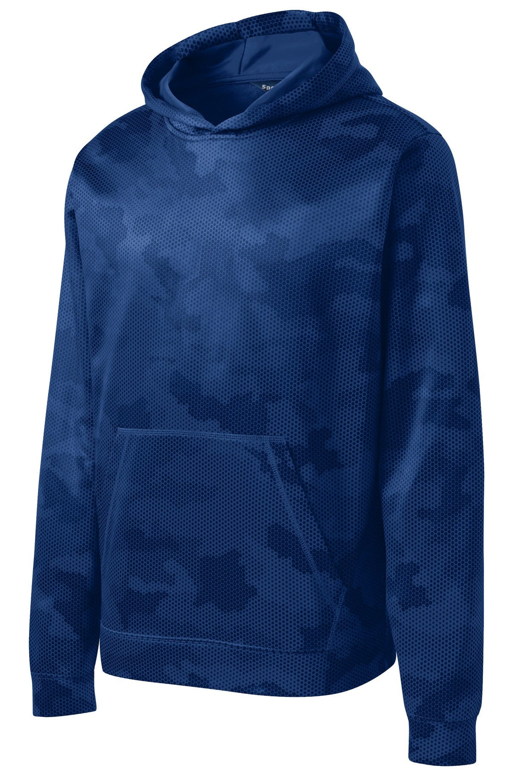Sport-Tek Youth Sport-Wick CamoHex Fleece Hooded Pullover.  YST240