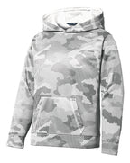 Sport-Tek Youth Sport-Wick CamoHex Fleece Hooded Pullover.  YST240