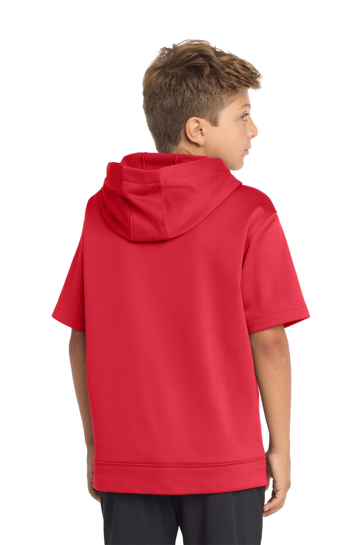 Sport-Tek  Youth Sport-Wick  Fleece Short Sleeve Hooded Pullover. YST251