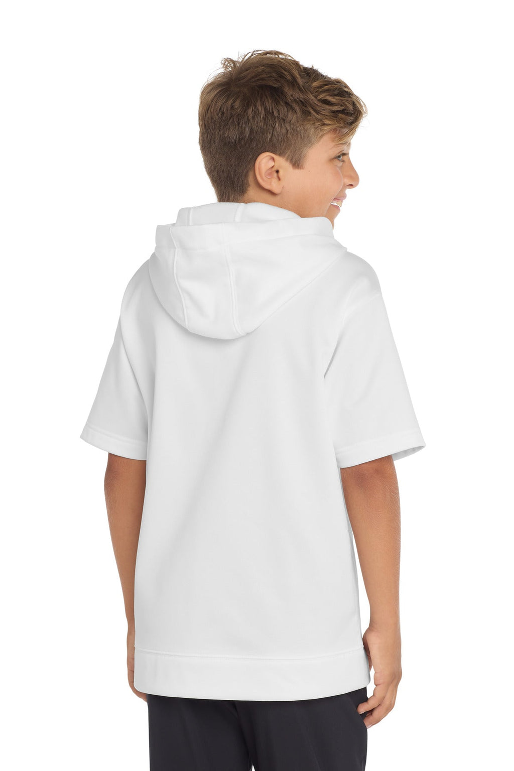 Sport-Tek  Youth Sport-Wick  Fleece Short Sleeve Hooded Pullover. YST251