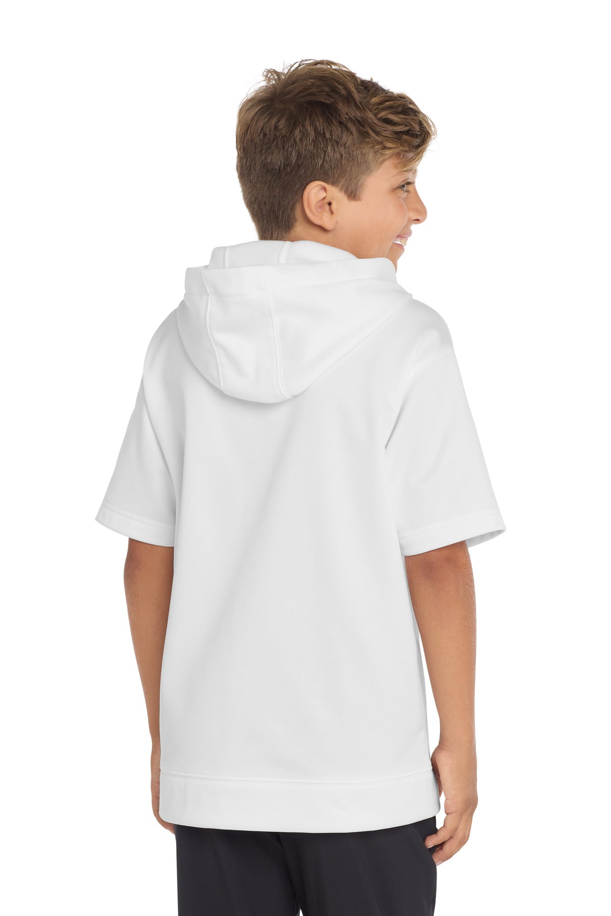 Sport-Tek  Youth Sport-Wick  Fleece Short Sleeve Hooded Pullover. YST251